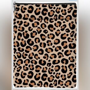 NIP Leopard Print Book Sleeve